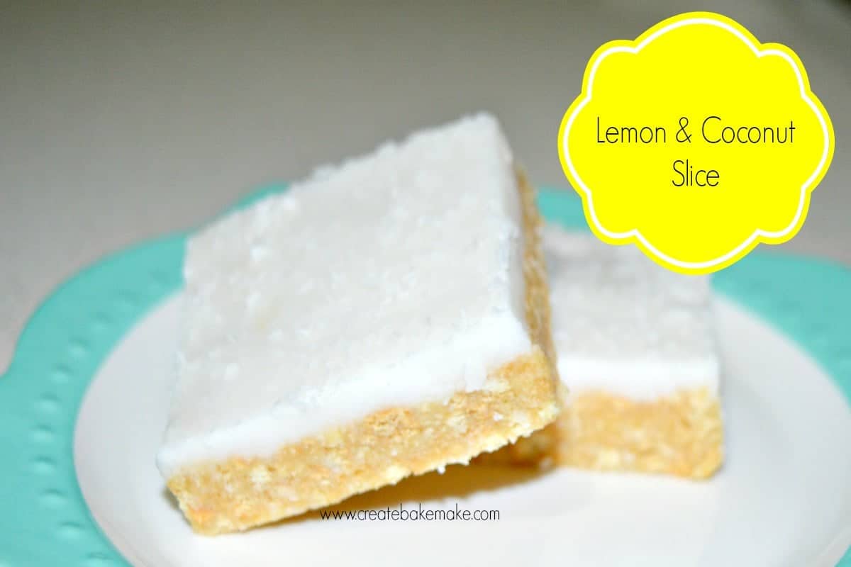 Lemon and Coconut Slice