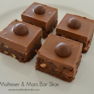 Malteser and Mars Bar Slice