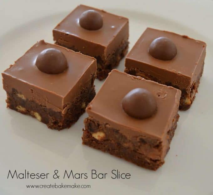 Malteser and Mars Bar Slice