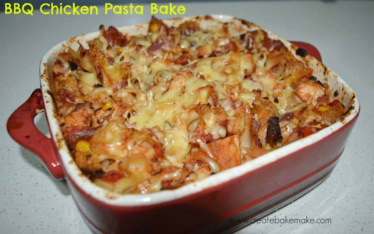 BBQ Chicken Pasta Bake