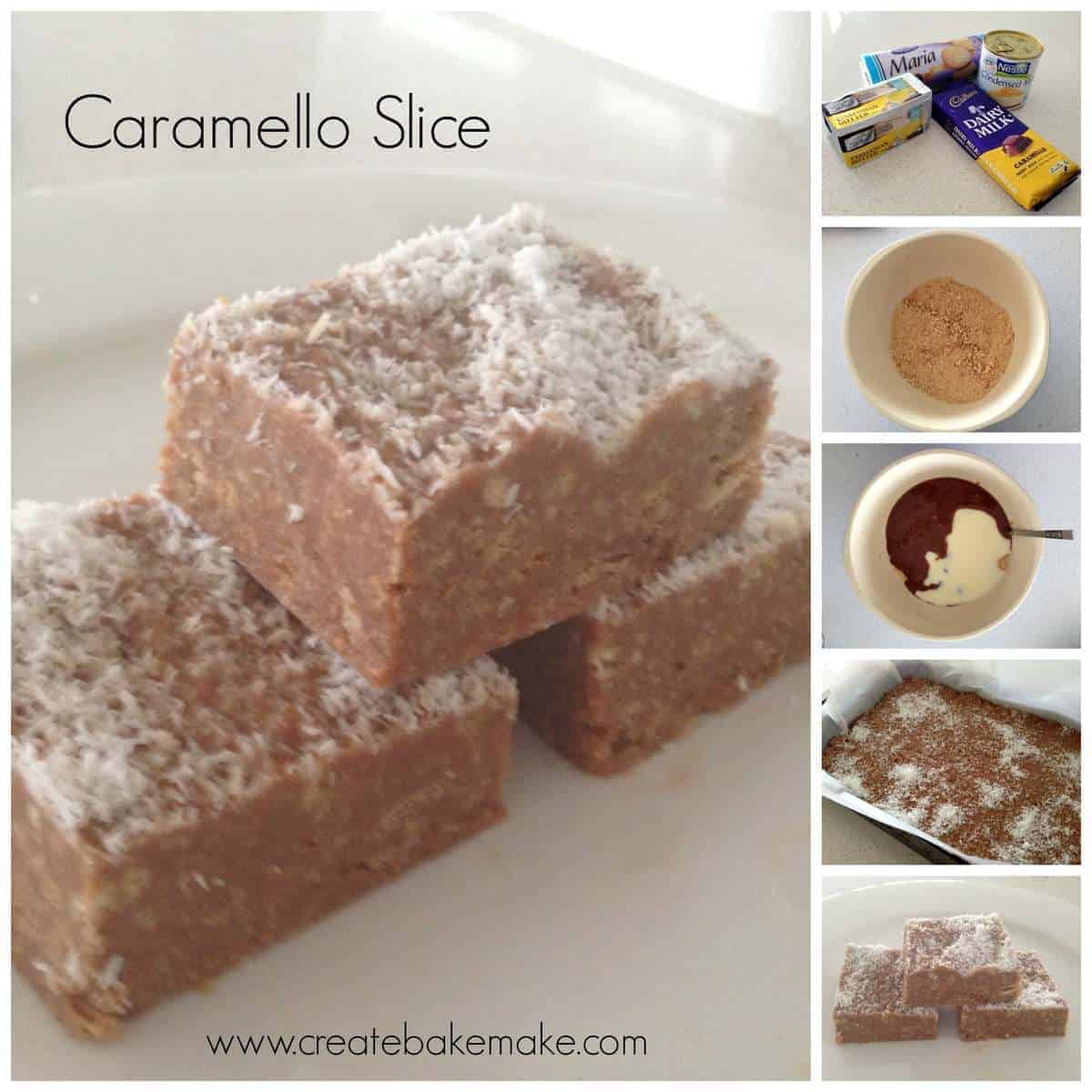 Caramello Slice Create Bake Make