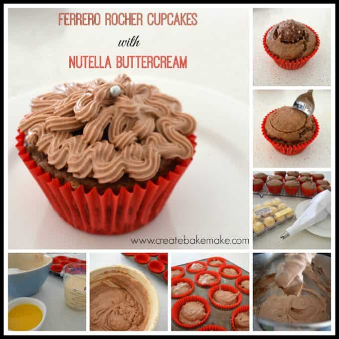 Ferro Rocher Cupcakes Collage