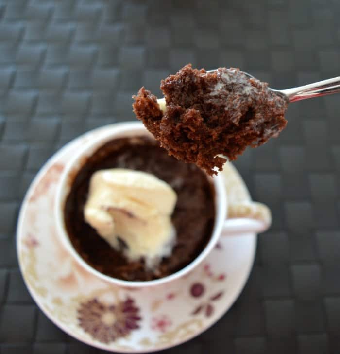 Easy Nutella Mug Cake - Create Bake Make