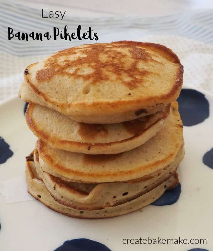 How to make easy Banana Pikelets! Both regular and Thermomix instructions included.