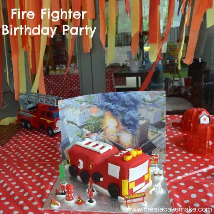 Fire Fighter Birthday party