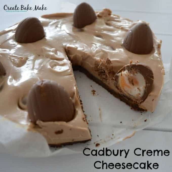 Cadbury Creme Egg Cheesecake