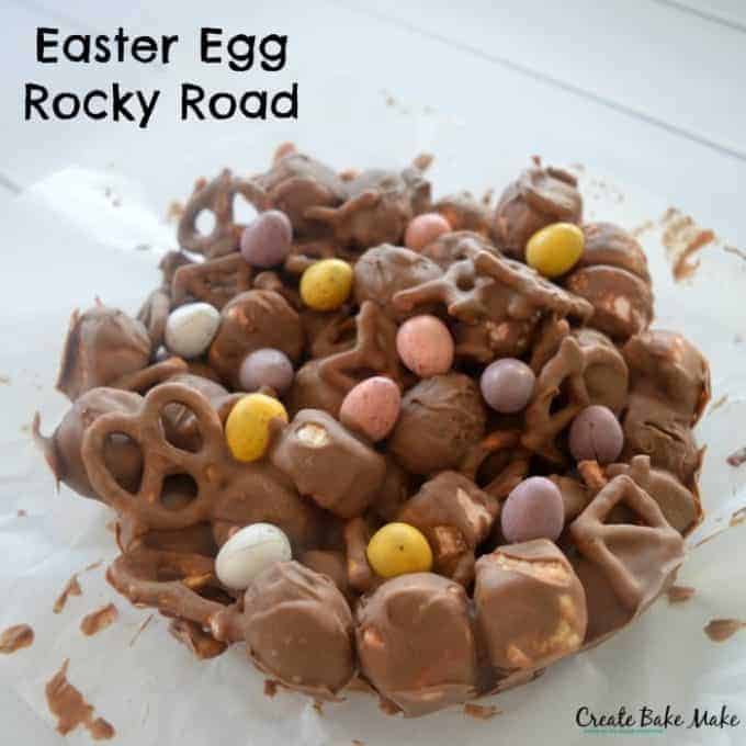 How to make Caramel Easter Egg Rocky Road - the best Easter Dessert!