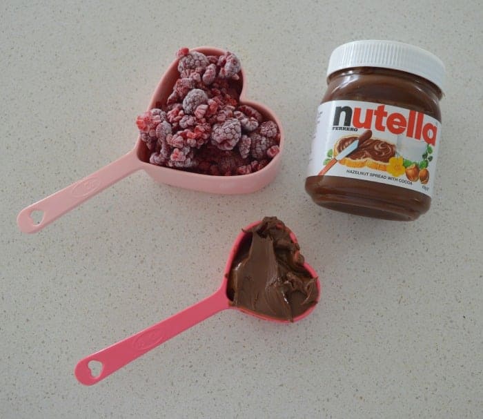 Ingredients for Nutella and Raspberry Scrolls