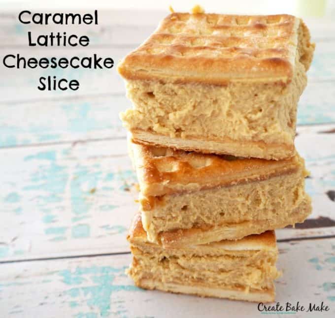 Baked Caramel Cheesecake Slice