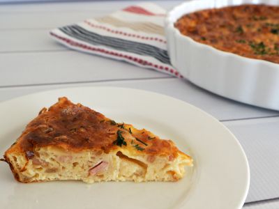 Egg and Bacon Impossible Pie - Create Bake Make