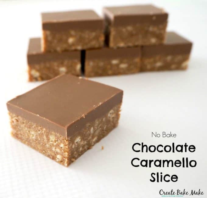 No Bake Chocolate Caramello Slice Recipe