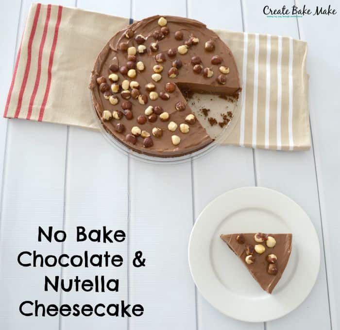 Thermomix No Bake Chocolate and Nutella cheesecake