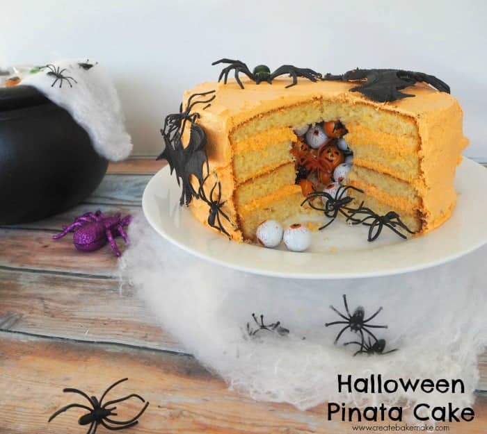 Halloween Piñata Cake