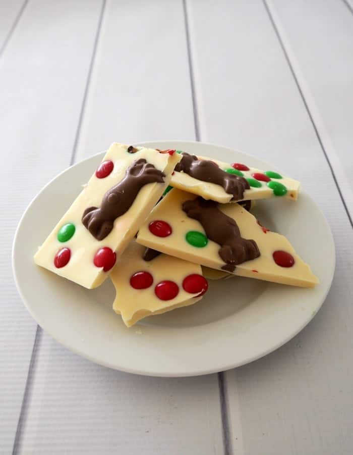 White Chocolate and Malteser Christmas Bark - Create Bake Make