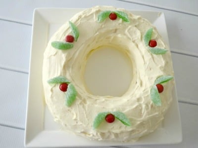 Caramel Chocolate Ripple Cake Christmas Wreath - Create 