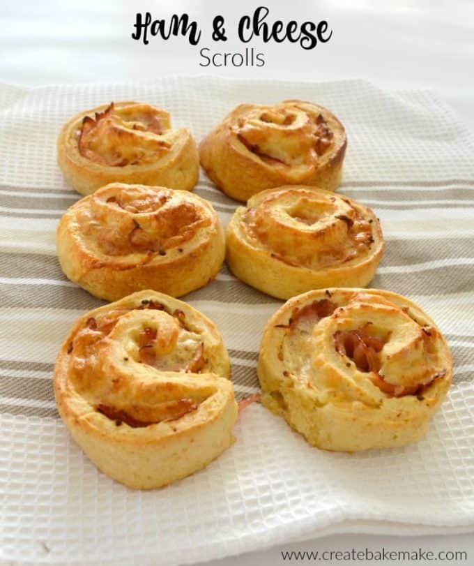 Easy Ham and Cheese Scrolls - Create Bake Make