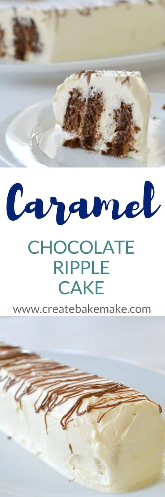 Caramel Chocolate Ripple Cake
