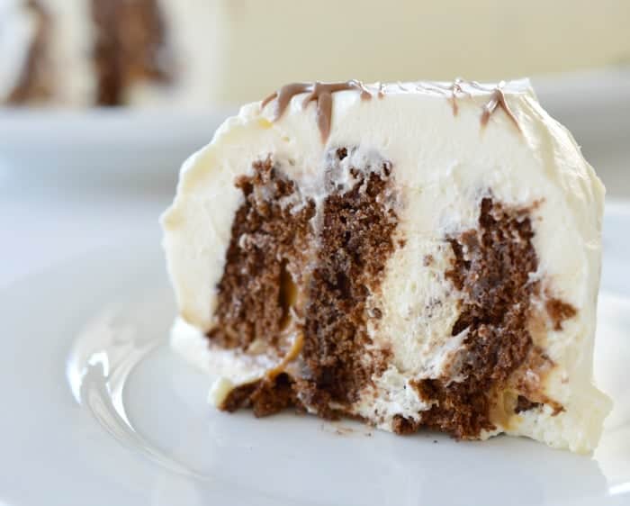 Caramel Chocolate Ripple Cake