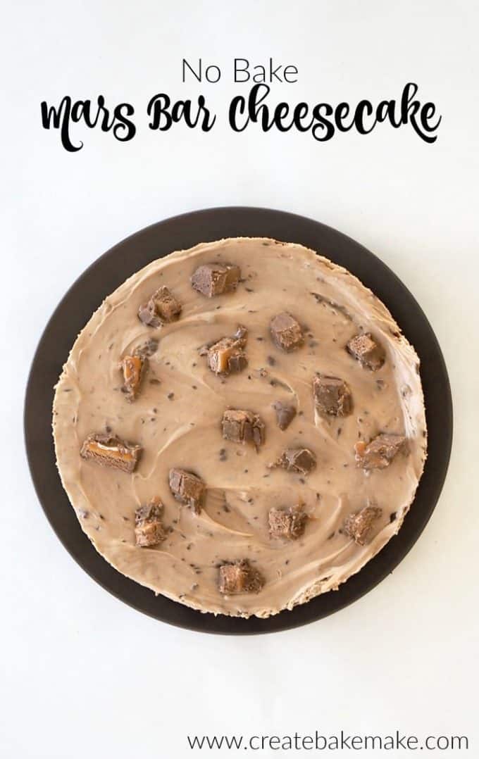 No Bake Mars Bar Cheesecake Create Bake Make