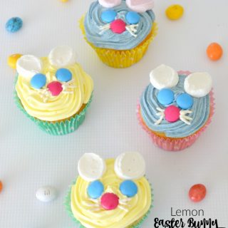 Lemon Easter Bunny Cupcakes