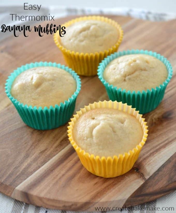 Easy Thermomix Banana Muffins Recipe Create Bake Make