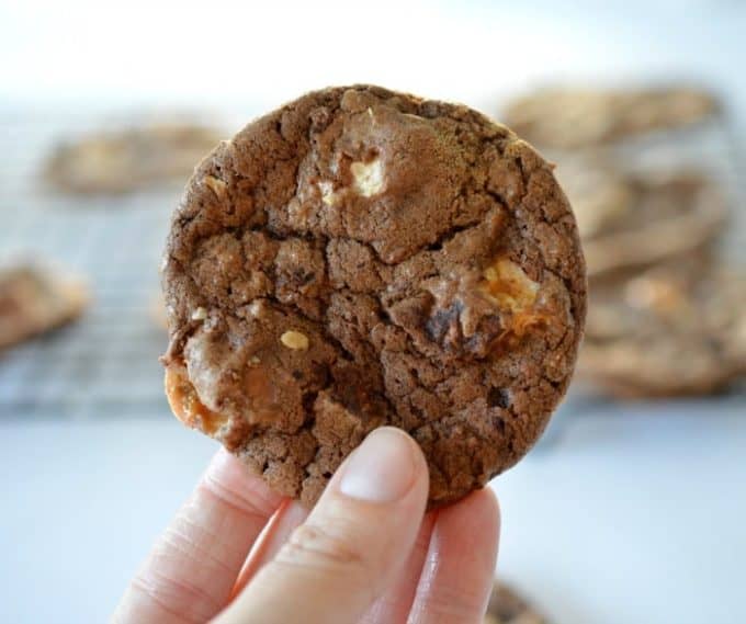 Chocolate Snickers Cookies 
