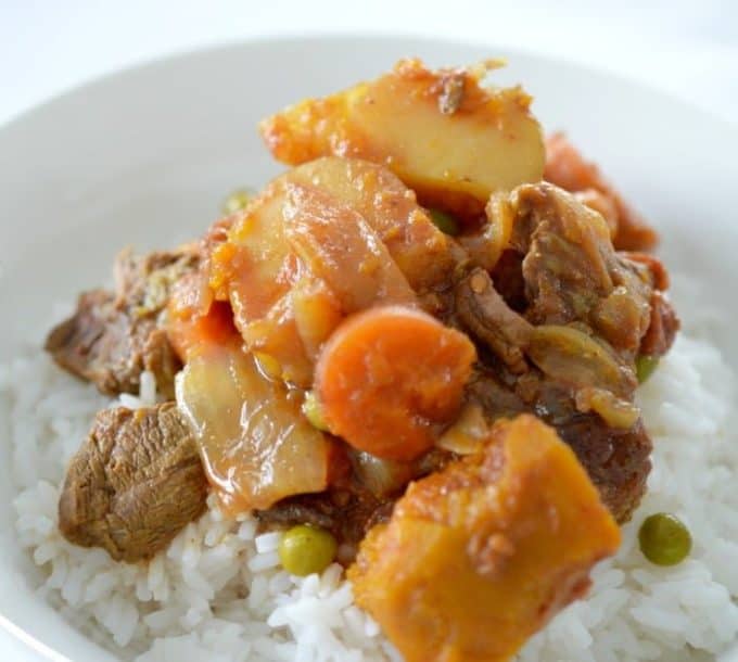 Slow Cooker Curried Beef and Vegetables
