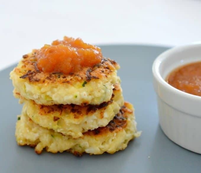 Cauliflower Bacon and Cheese Fritters