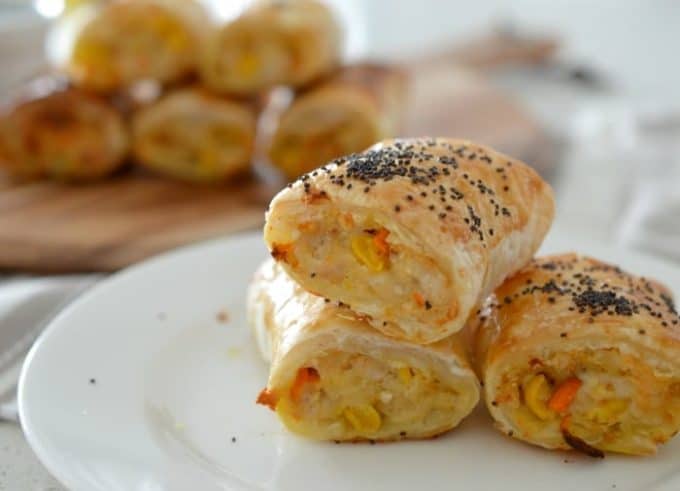 Easy Chicken and Cheese Sausage Roll Recipe