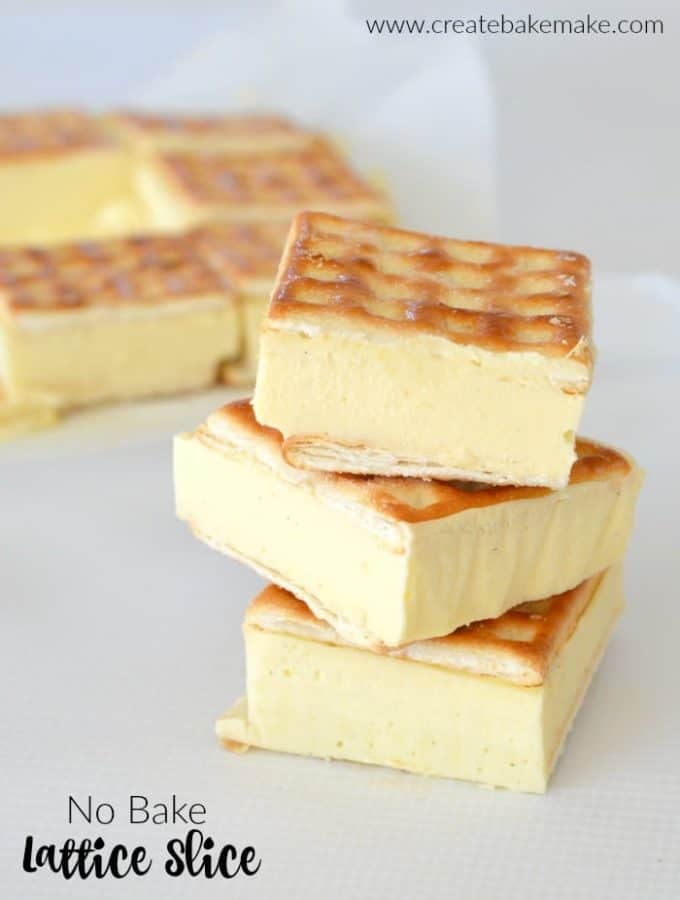 No bake Lattice Slice Recipe