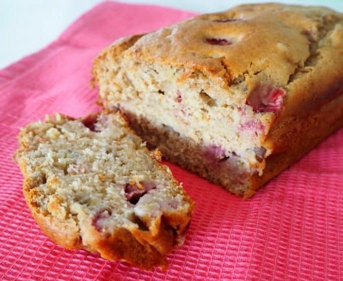 One Bowl Banana and Strawberry Bread