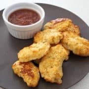 Cauliflower and Cheese Nuggets on a plate