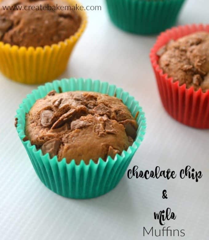 Chocolate Chip and Milo Muffins