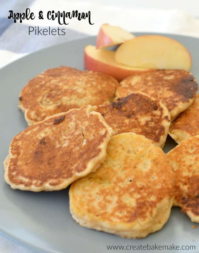 Wholemeal Apple and Cinnamon Pikelets