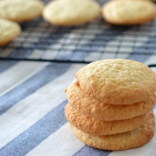 Stack of four coconut biscuits