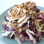 Cranberry Apple Coleslaw with Walnuts