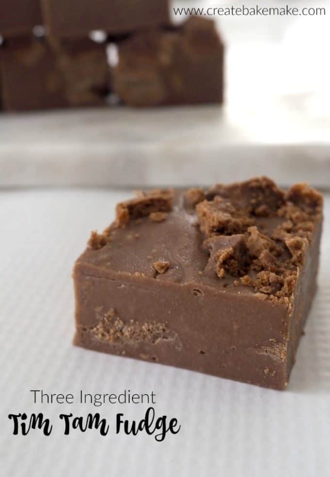 Three Ingredient Tim Tam Fudge