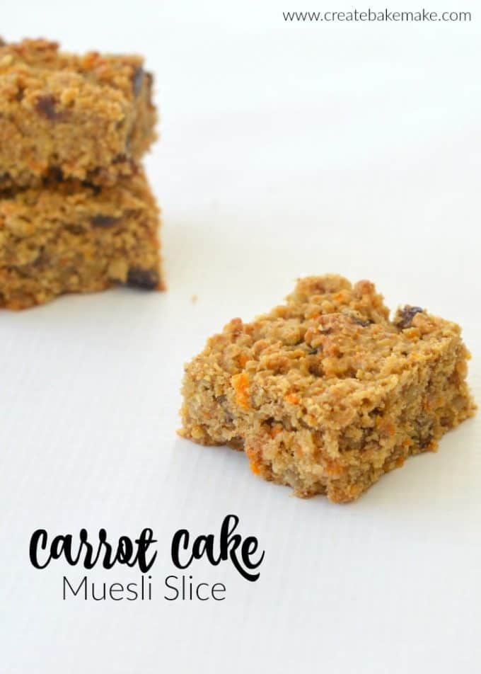 Carrot Cake Muesli Slice Recipe