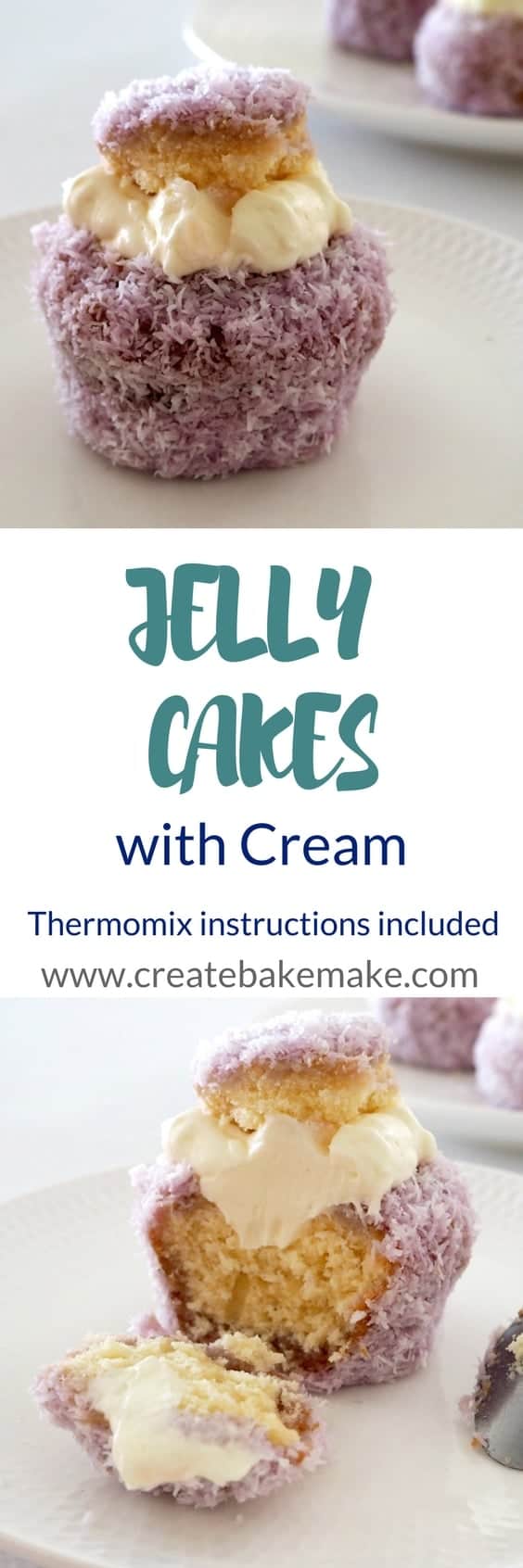 Simple Jelly Cakes with Cream