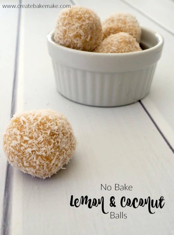 No bake Lemon and Coconut Balls