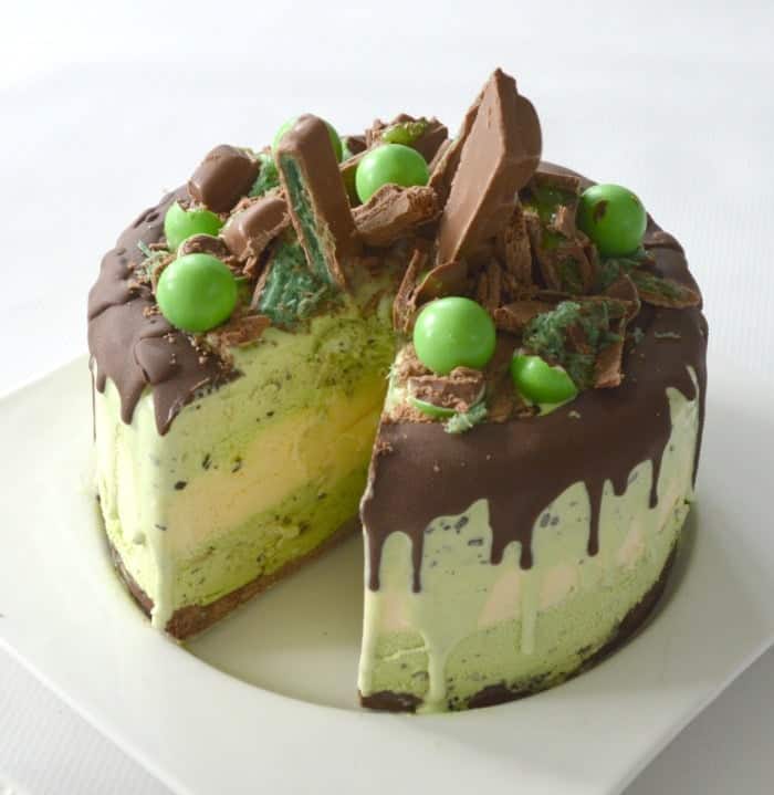 Peppermint Patty Ice Cream Cake