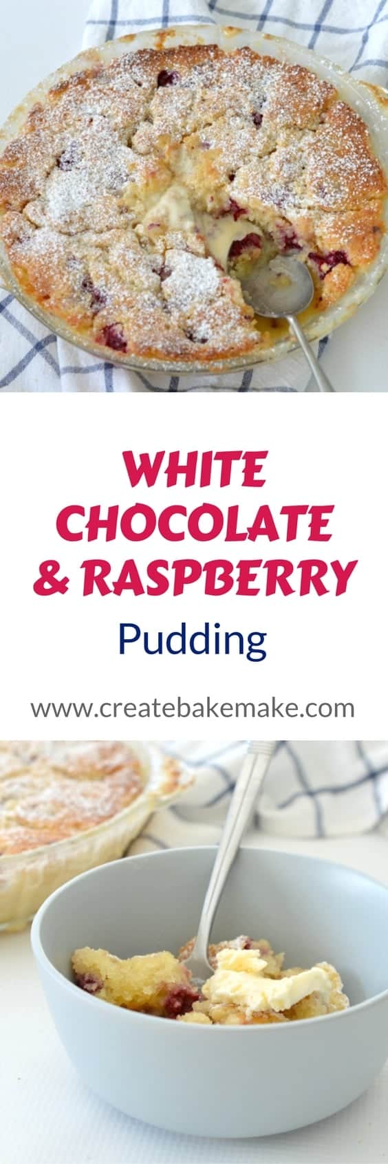 Self Saucing White Chocolate and Raspberry Pudding Recipe