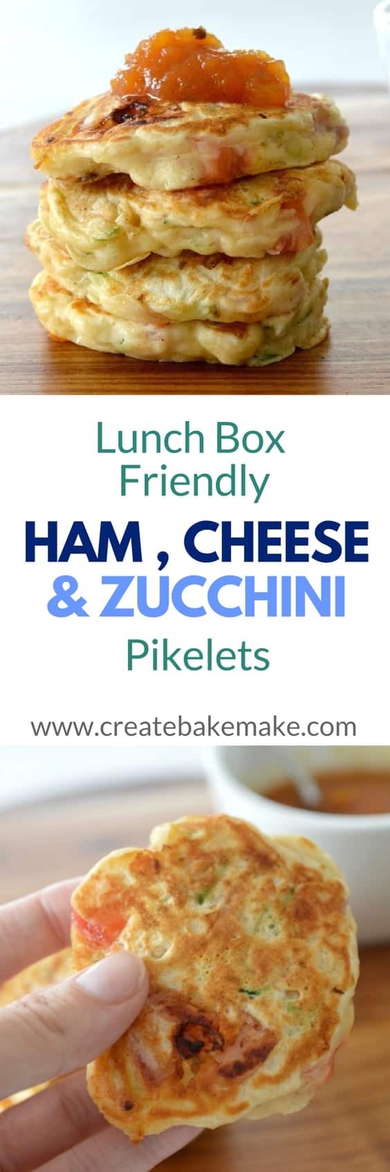Ham Cheese & Zucchini Pikelets
