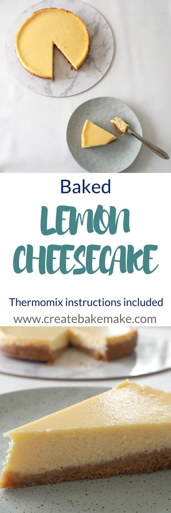 Baked Lemon Cheesecake Recipe