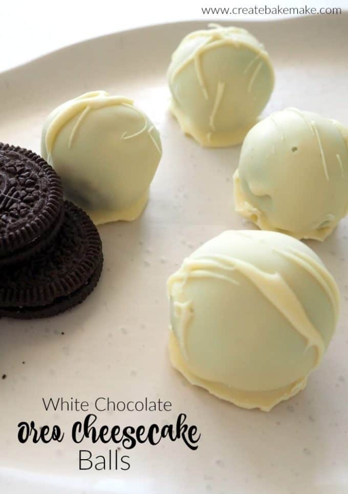 White Chocolate Oreo Cheesecake Balls