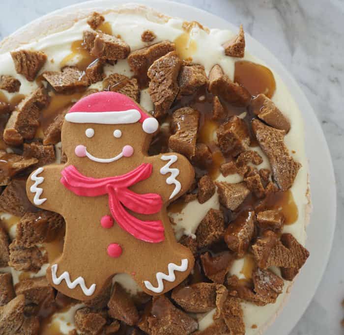 Easy Gingerbread Pavlova Recipe - the perfect Christmas dessert!