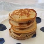 stack of banana pikelets on plate