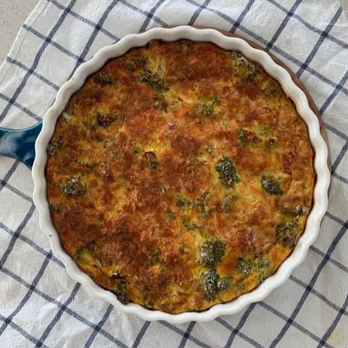 Broccoli Bacon and Cheese Impossible Pie Recipe. Thermomix and Regular instructions both included.