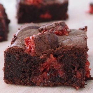 Easy Cherry Ripe Brownies Recipe - both regular and Thermomix instructions included.