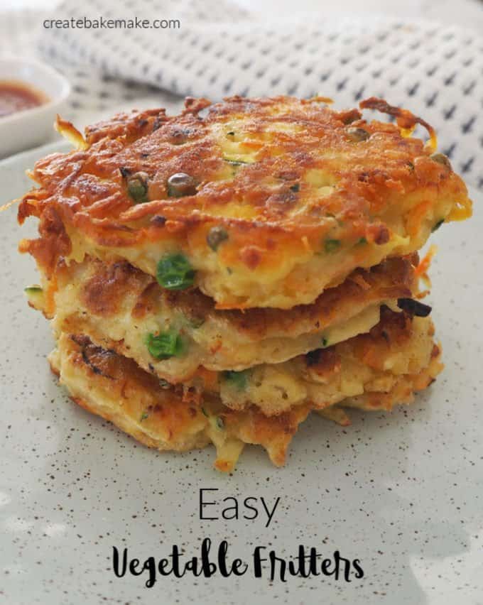 Easy Vegetable Fritters Recipe - Both regular and Thermomix instructions included.